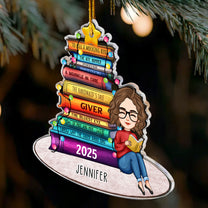 Book List Christmas Tree - Personalized Acrylic Ornament