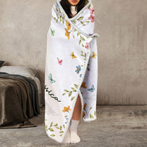 Book Lover, Custom Book Titles - Personalized Wearable Blanket Hoodie