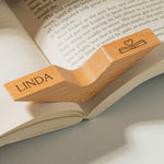 Book Lover, Custom Name, Monogram - Personalized Book Page Holder