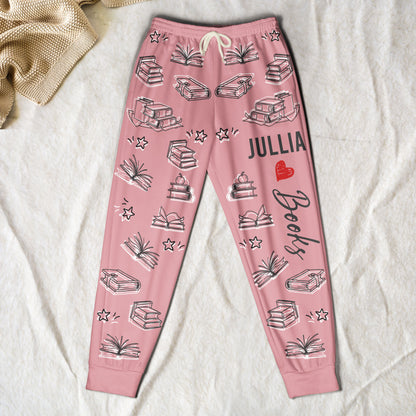 Book Lovers Custom Name - Personalized Sweatpants