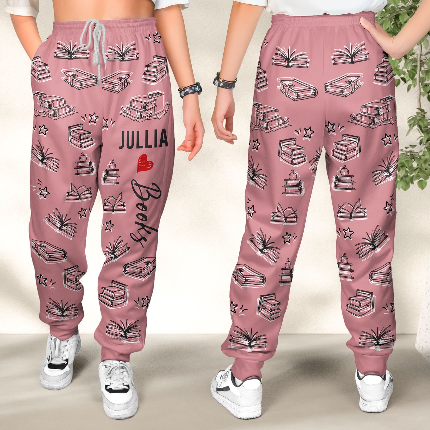 Book Lovers Custom Name - Personalized Sweatpants