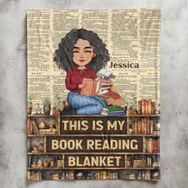 Book Lovers This Is My Book Reading Blanket - Personalized Blanket