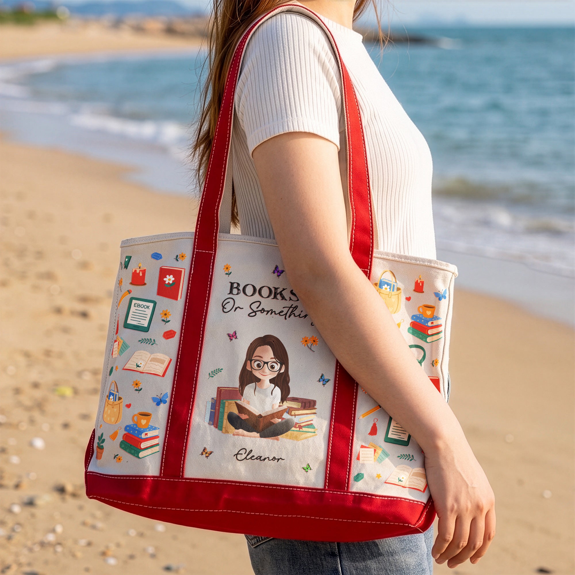 Book-Bag,-Reader-Bag-For-Girl,-Woman--Personalized-Tote-Bag-2
