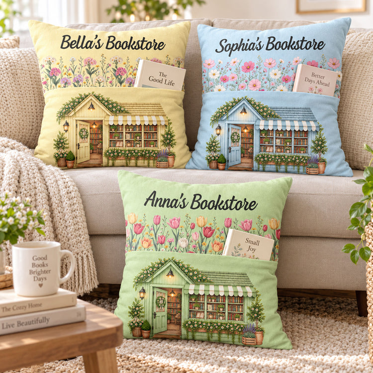 Book-Store-With-Birth-Month-Flower-Gift-For-Book-Lovers-Personalized-Pillow-2