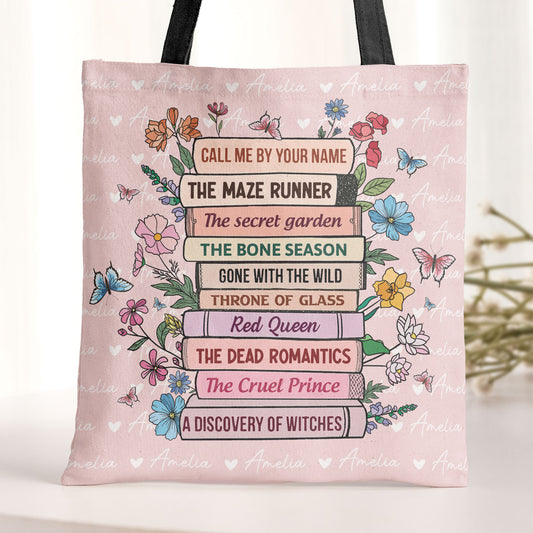 Bookish Gift Idea Custom Book Title - Personalized Tote Bag