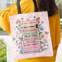 Bookish Gift Idea Custom Book Title - Personalized Tote Bag