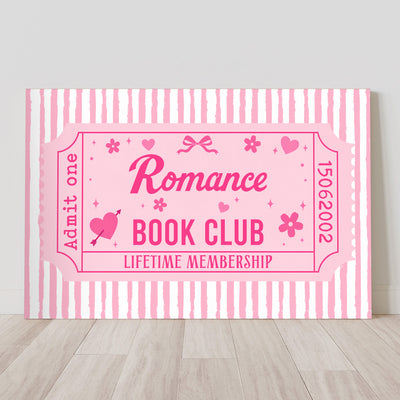 Bookish Ticket, Custom Book Club - Personalized Poster