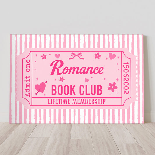 Bookish Ticket, Custom Book Club - Personalized Poster