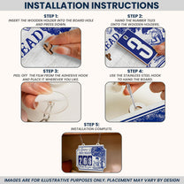 Books Read This Year, Toile De Jouy - Personalized Hanging Bookshelf Counter
