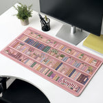 Bookshelf-Custom-Name-Gift-For-Bookish,-Book-Lovers,Booktroverts,-Reader-Personalized-Desk-Mat-1