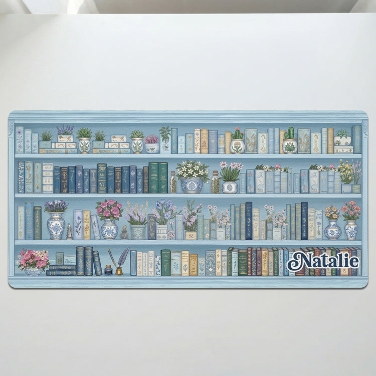 Bookshelf-Custom-Name-Gift-For-Bookish,-Book-Lovers,Booktroverts,-Reader-Personalized-Desk-Mat-2