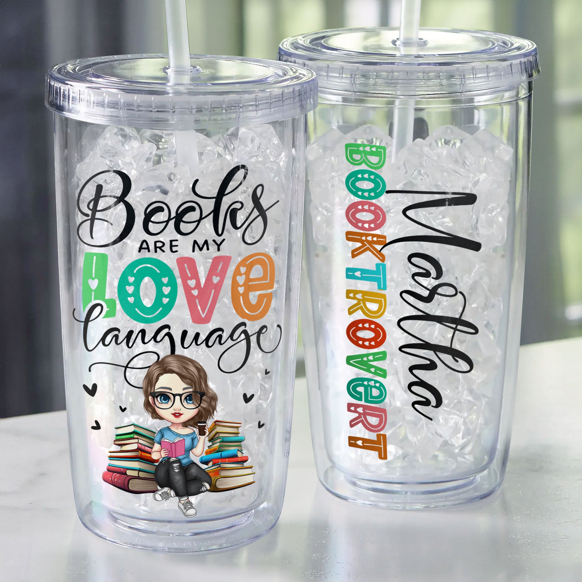 It's A Girls' Trip - Personalized Acrylic Tumbler With Straw