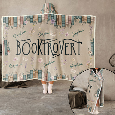 Booktrovert - Personalized Wearable Blanket Hoodie