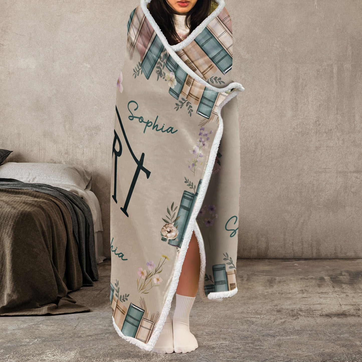 Booktrovert - Personalized Wearable Blanket Hoodie