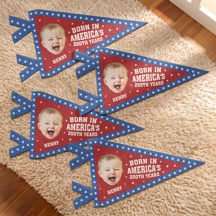 Born-In-America'S-250Th-Years-Personalized-Pennant-2