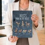 Boss' Pain In The Asses Funny Coworker Gifts White Elephant Party - Personalized Clipboard