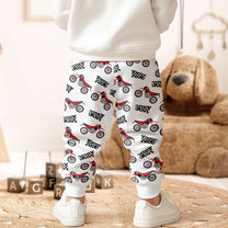 Boy Pattern With Name - Personalized Sweatpants