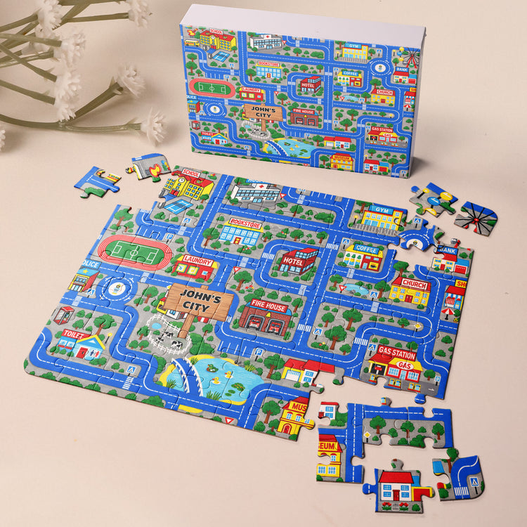 Boy-Toy-Cars-Play-Room-Decor-Cars,-Construction,-Galaxy-Theme-Personalized-Puzzle-2
