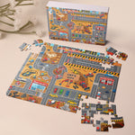 Boy-Toy-Cars-Play-Room-Decor-Cars,-Construction,-Galaxy-Theme-Personalized-Puzzle-3