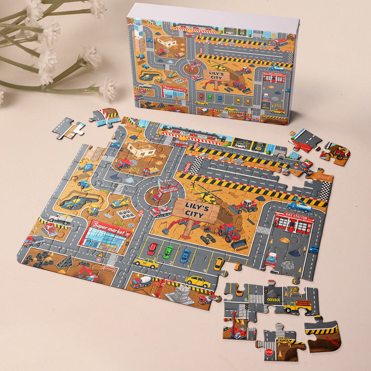 Boy-Toy-Cars-Play-Room-Decor-Cars,-Construction,-Galaxy-Theme-Personalized-Puzzle-3