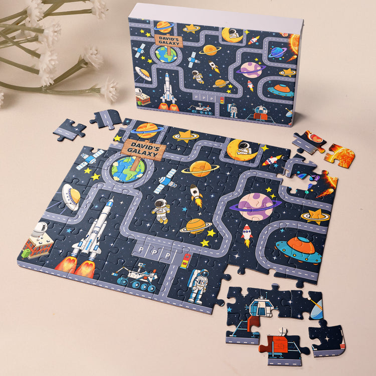 Boy-Toy-Cars-Play-Room-Decor-Cars,-Construction,-Galaxy-Theme-Personalized-Puzzle-5