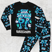 Brainrot Six Seven Kid Gaming - Personalized Pajama Set