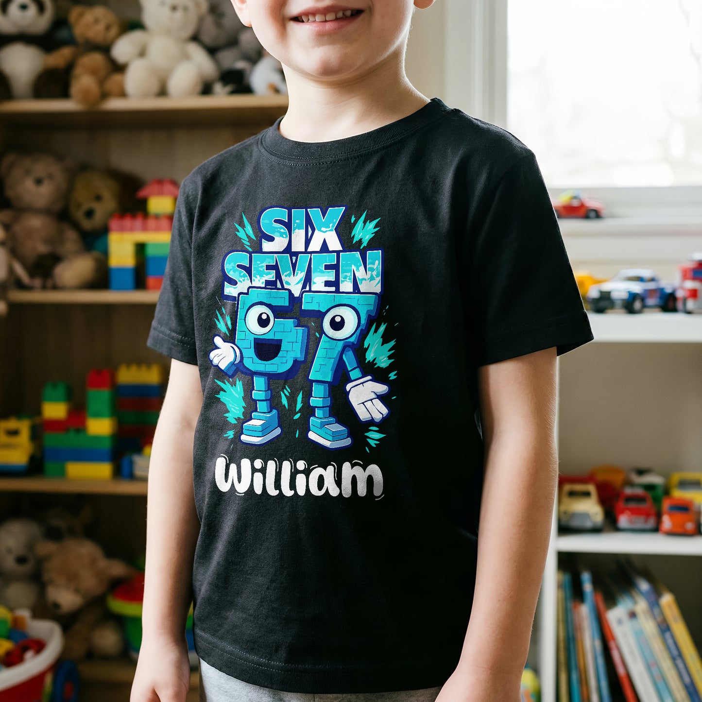 Brainrot Six Seven Kid Gaming - Personalized Shirt
