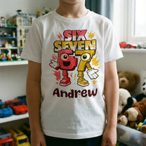 Brainrot Six Seven Kid Gaming - Personalized Shirt