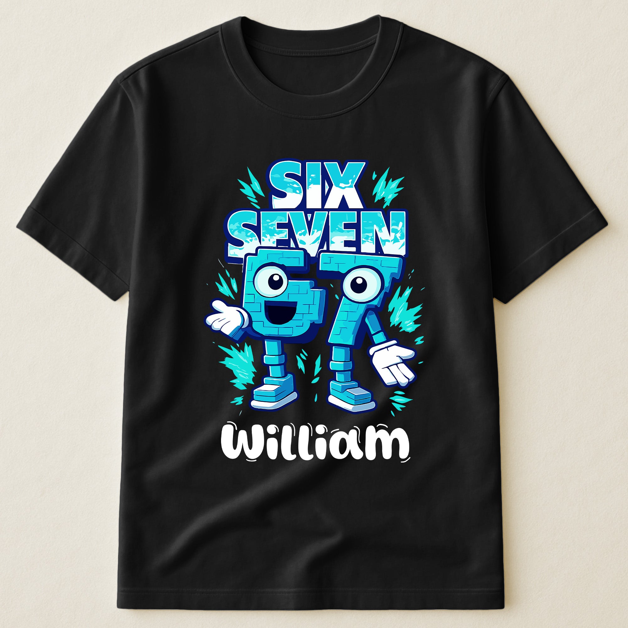 Brainrot Six Seven Kid Gaming - Personalized Shirt