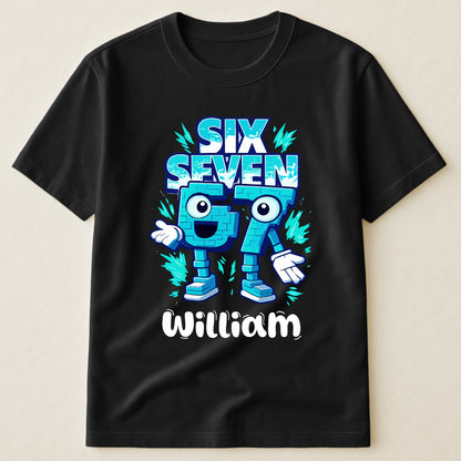Brainrot Six Seven Kid Gaming - Personalized Shirt