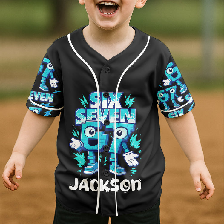 Brainrot_Six_Seven_Kid_Gaming_Personalized_Jersey_Shirt_1