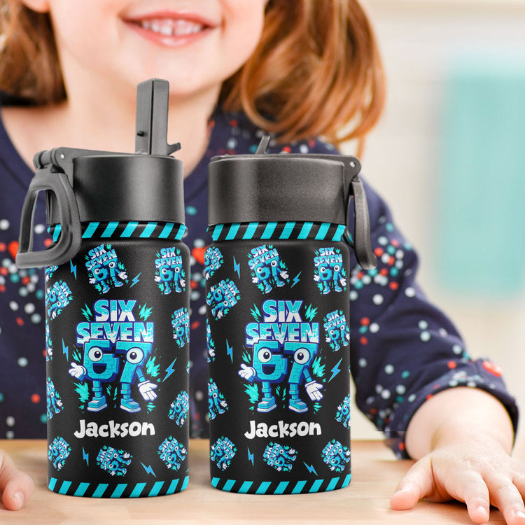 Brainrot-Six-Seven-Kid-Gaming-Personalized-Water-Bottle-4