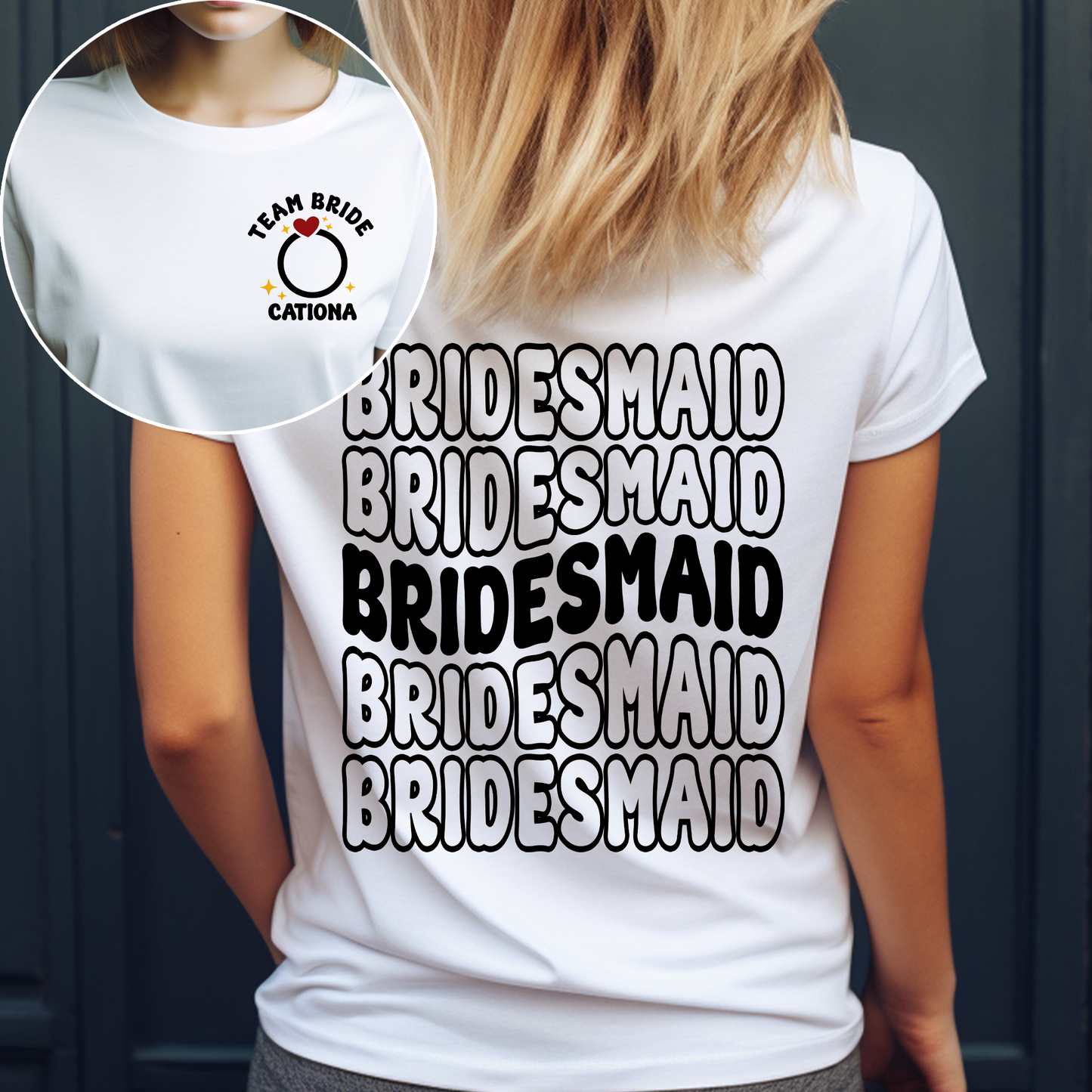 Bridesmaid Bride Ring Bachelorette Party Gift - Personalized Shirt