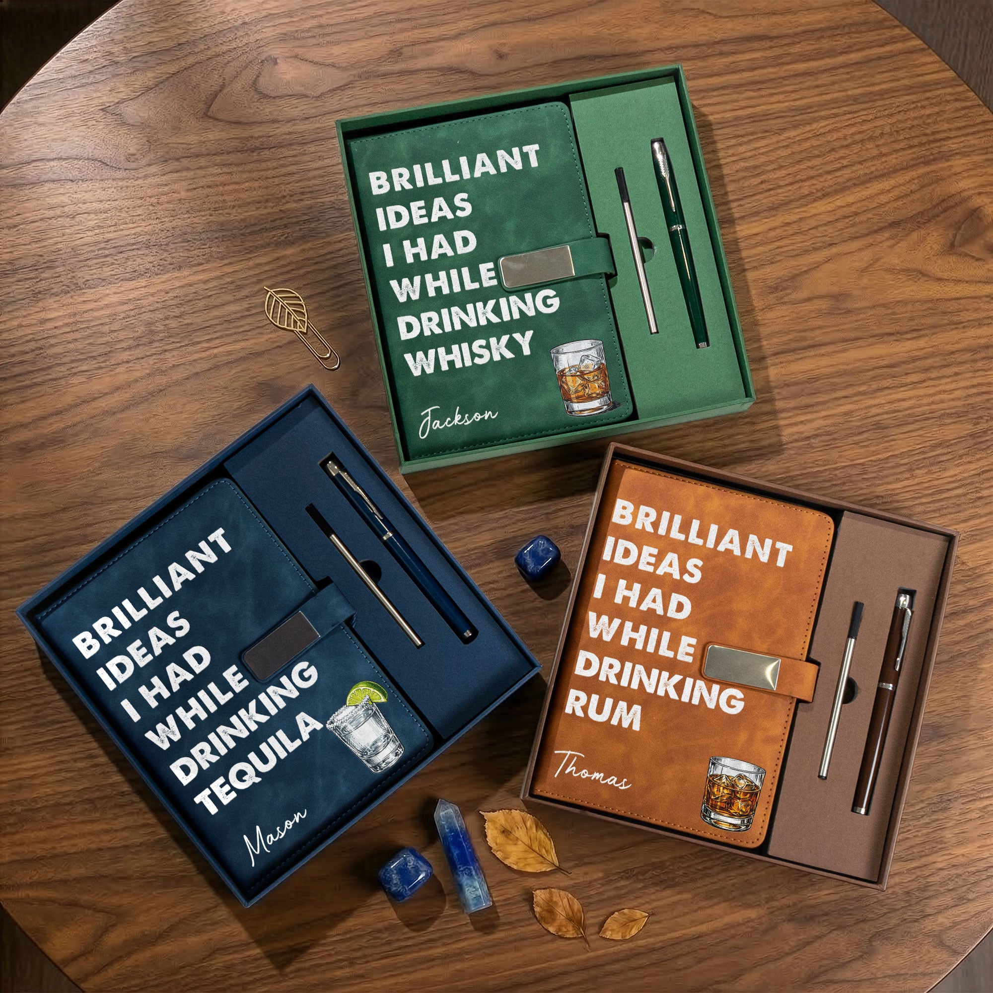 Brilliant-Ideas-I-Had-While-Drinking-Bourbon,-Wine,-Whiskey,-Custom-Drink-Personalized-Notebook-Set-2
