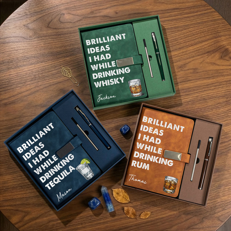 Brilliant-Ideas-I-Had-While-Drinking-Bourbon,-Wine,-Whiskey,-Custom-Drink-Personalized-Notebook-Set-2