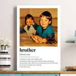 Brother Definition - Personalized Photo Poster