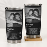 Brother Gifts Custom Vintage Photo - Forever Brothers - Personalized Photo Tumbler Cup