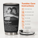 Brother Gifts Custom Vintage Photo - Forever Brothers - Personalized Photo Tumbler Cup