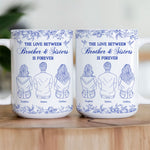 Brothers And Sisters - Toile De Jouy Style - Personalized Mug