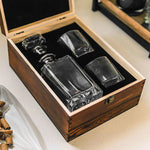 Brothers & Alcohol The Glue Holding Together - Personalized Whiskey Decanter Set