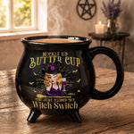 Buckle Up Butter Cup You Just Flipped My Witch Switch Halloween - Personalized Mug
