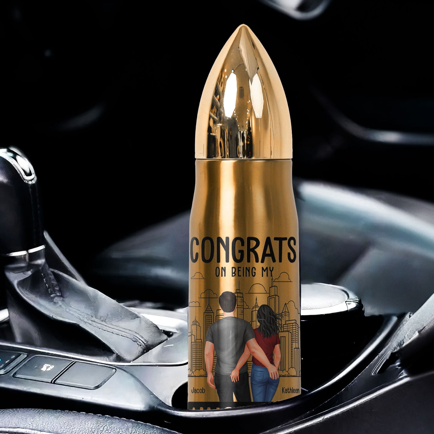 Bullet Tumbler Congrats On Being My Husband - Personalized Bullet Tumbler