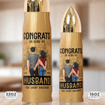 Bullet Tumbler Congrats On Being My Husband - Personalized Bullet Tumbler