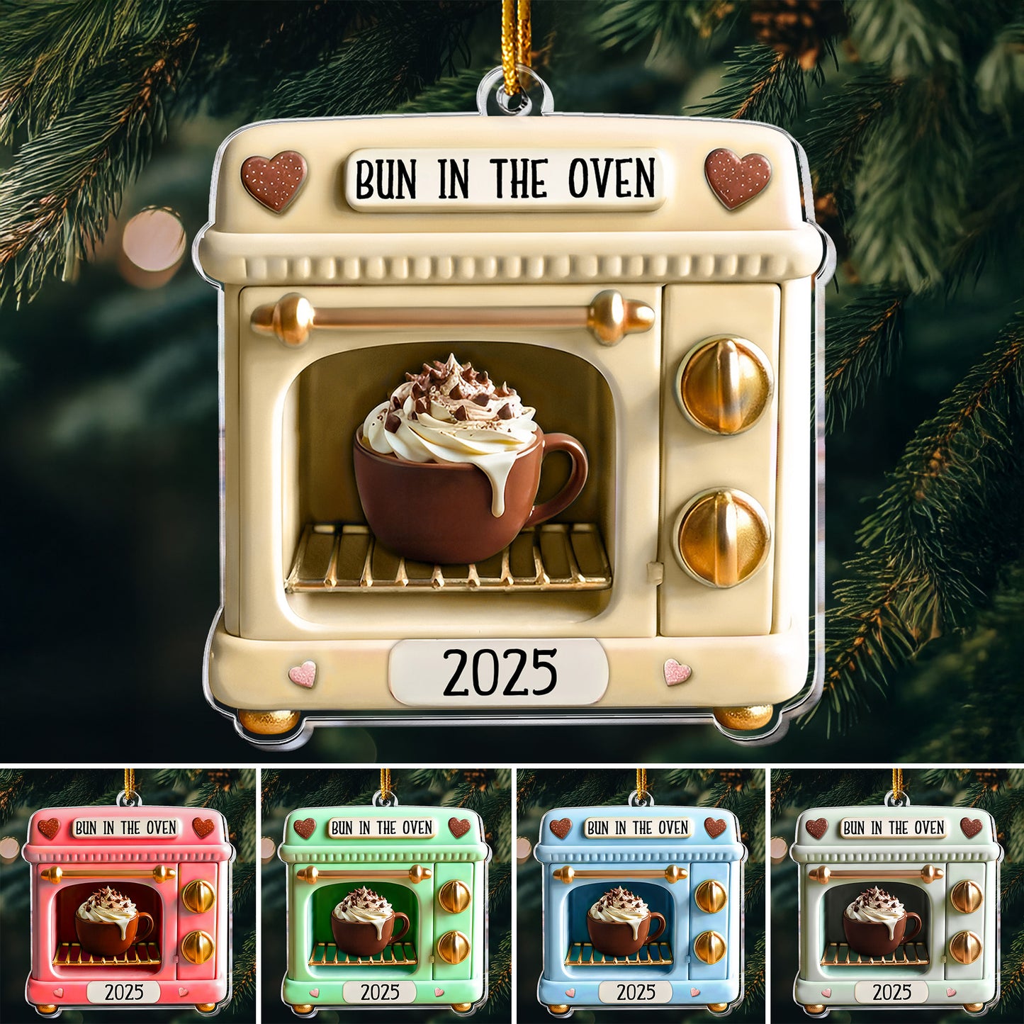 Bun In The Oven - Acrylic Ornament