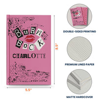 Burn Book Gifts For Girl, Daughters, Friends, Girlfriends - Custom With Her Name - Personalized Hardcover Journal