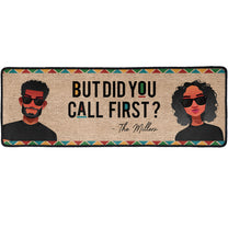 But Did You Call First? - Personalized Runner Rug