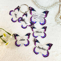 Butterfly Grandma - Personalized Acrylic Keychain