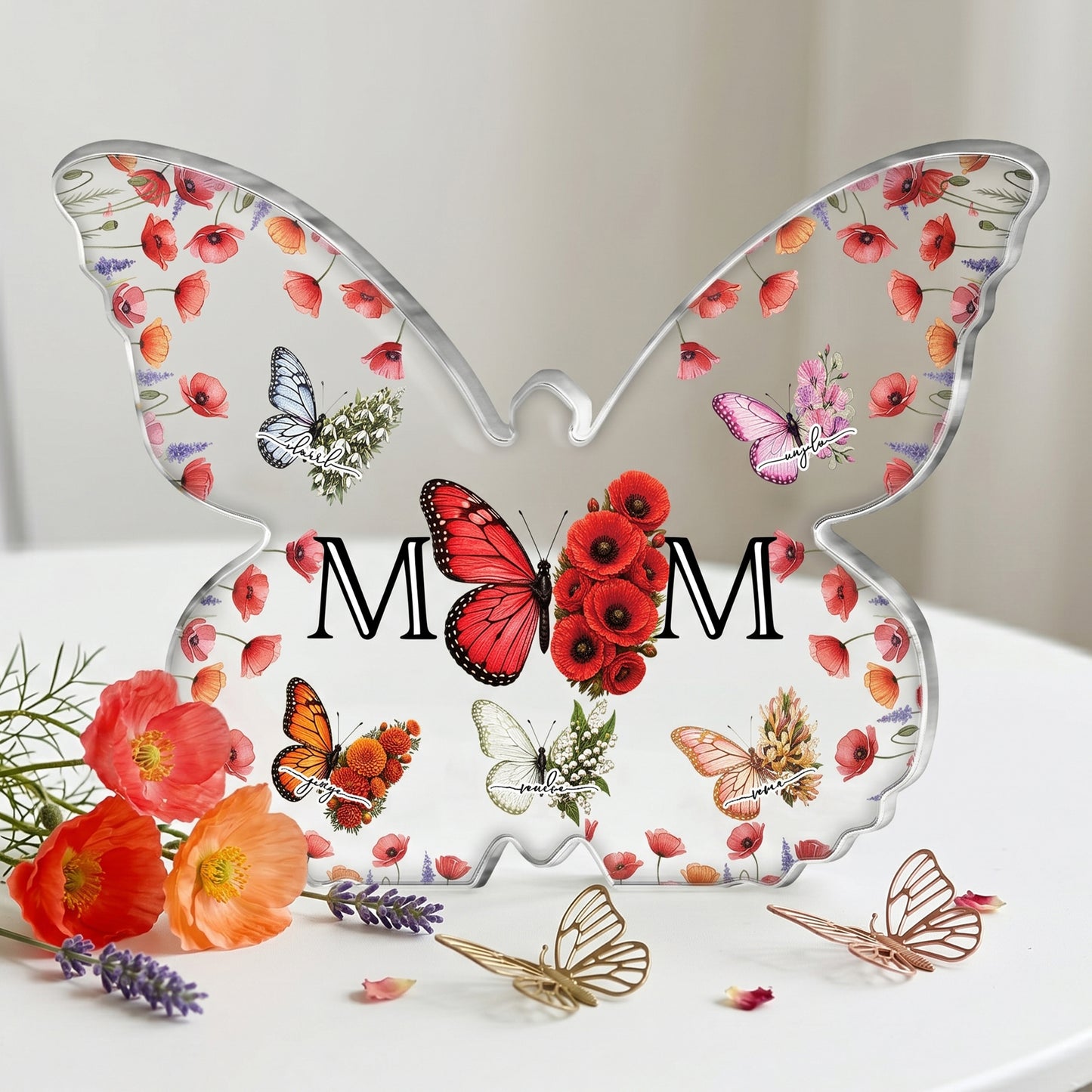 Butterfly-Birth-Flower-Gift-For-Mom,-Wife-Personalized-Acrylic-Plaque-5