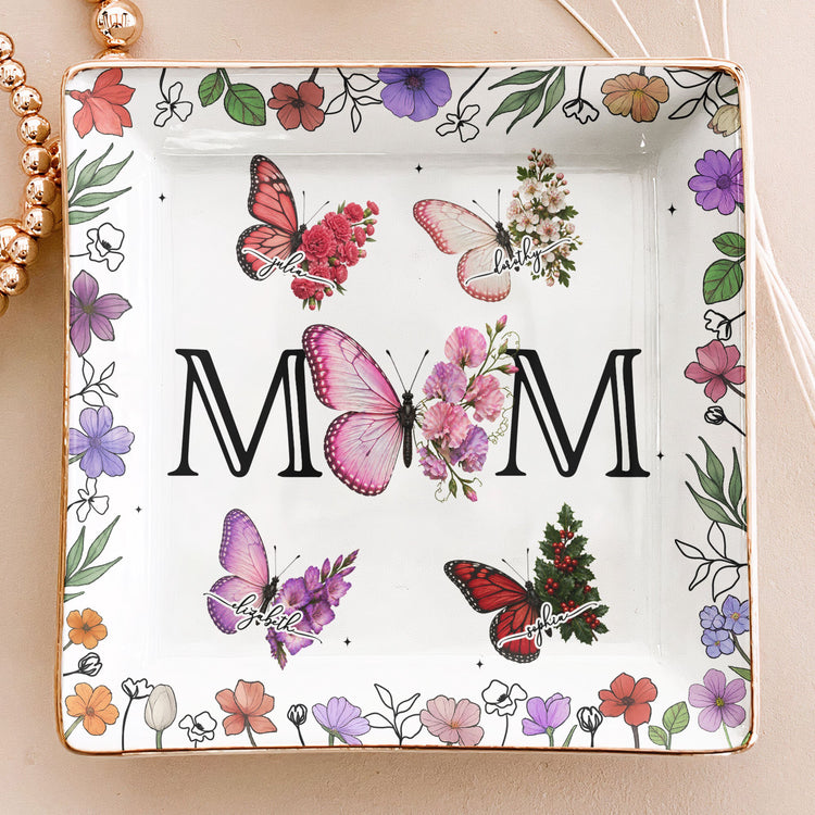 Butterfly_Birth_Flower_Gift_For_Mom_Wife_Personalized_Jewelry_Dish_1