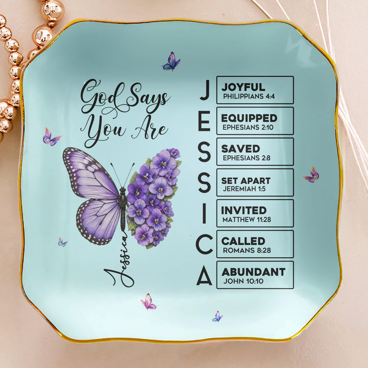 Butterfly-Birth-Flower-Gift-For-Self,-Friend,-Daughter-Personalized-Jewelry-Dish-2